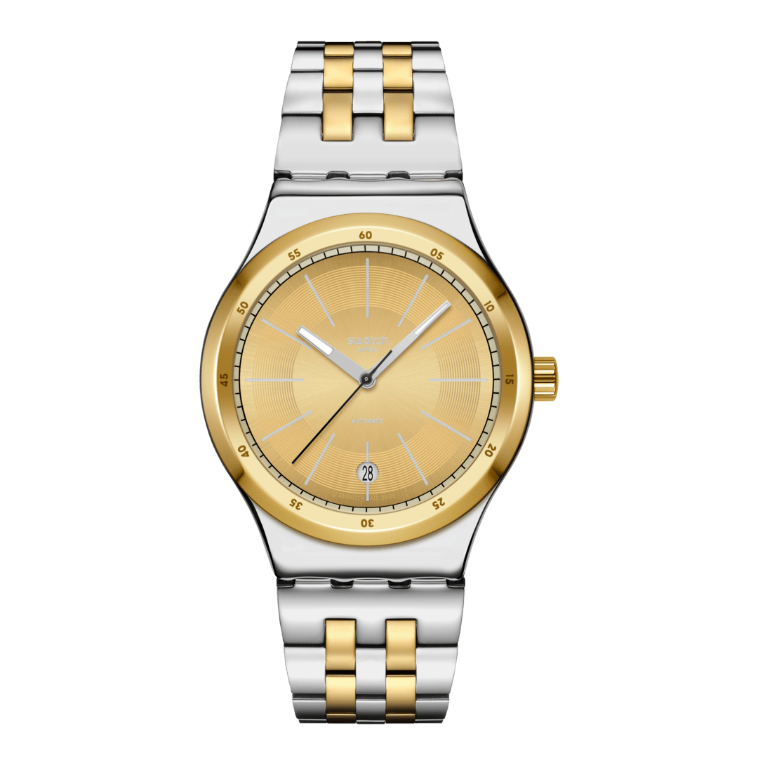 Swatch Sistem 51 Irony YIS437G Goldcloak Mecanism Herrenuhr • Automatikwerk mit 90h Gangreserve • Datum bei 6 Uhr, Bild 4