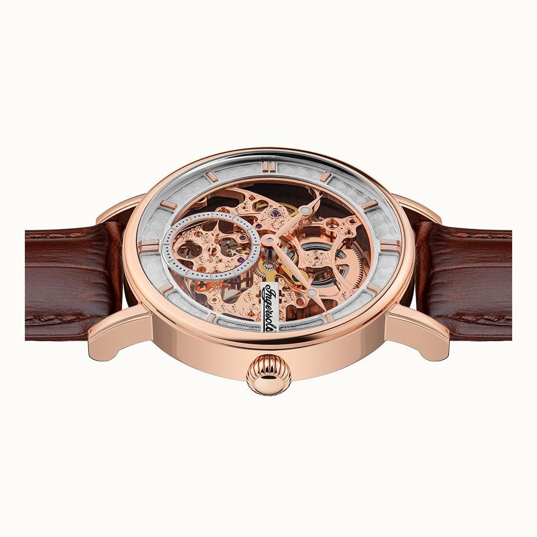 Ingersoll 1892 The Herald I00401B Herren Armbanduhr Roségold • Skelettwerk • Automatikwerk, Bild 3