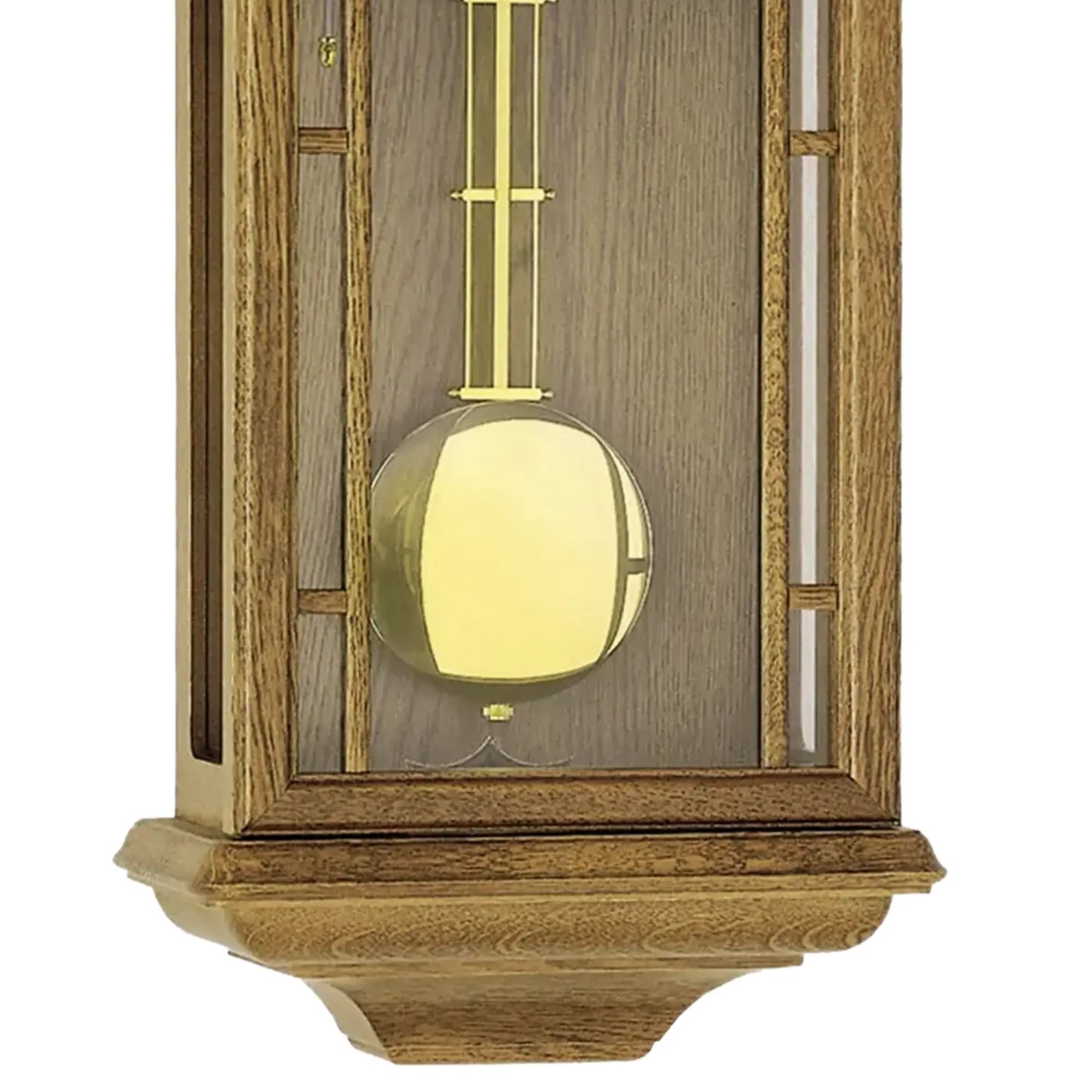 Zegar ścienny AMS Regulator R650/4 dąb • 14-dniowy mechanizm BimBam • obudowa z litego drewna