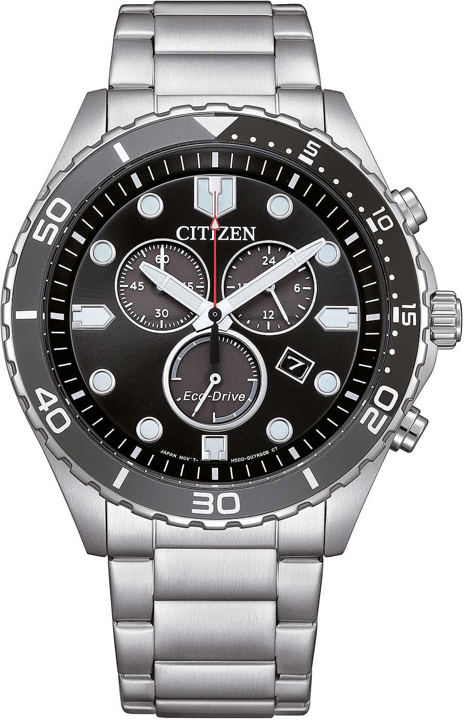 Citizen Sport AT2568-82E Herrenuhr • Eco-Drive Solar • Chronograph