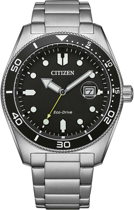 Citizen Eco-Drive AW1760-81E Men's Watch • Eco-Drive Solar Movement • Robust Stainless Steel Case