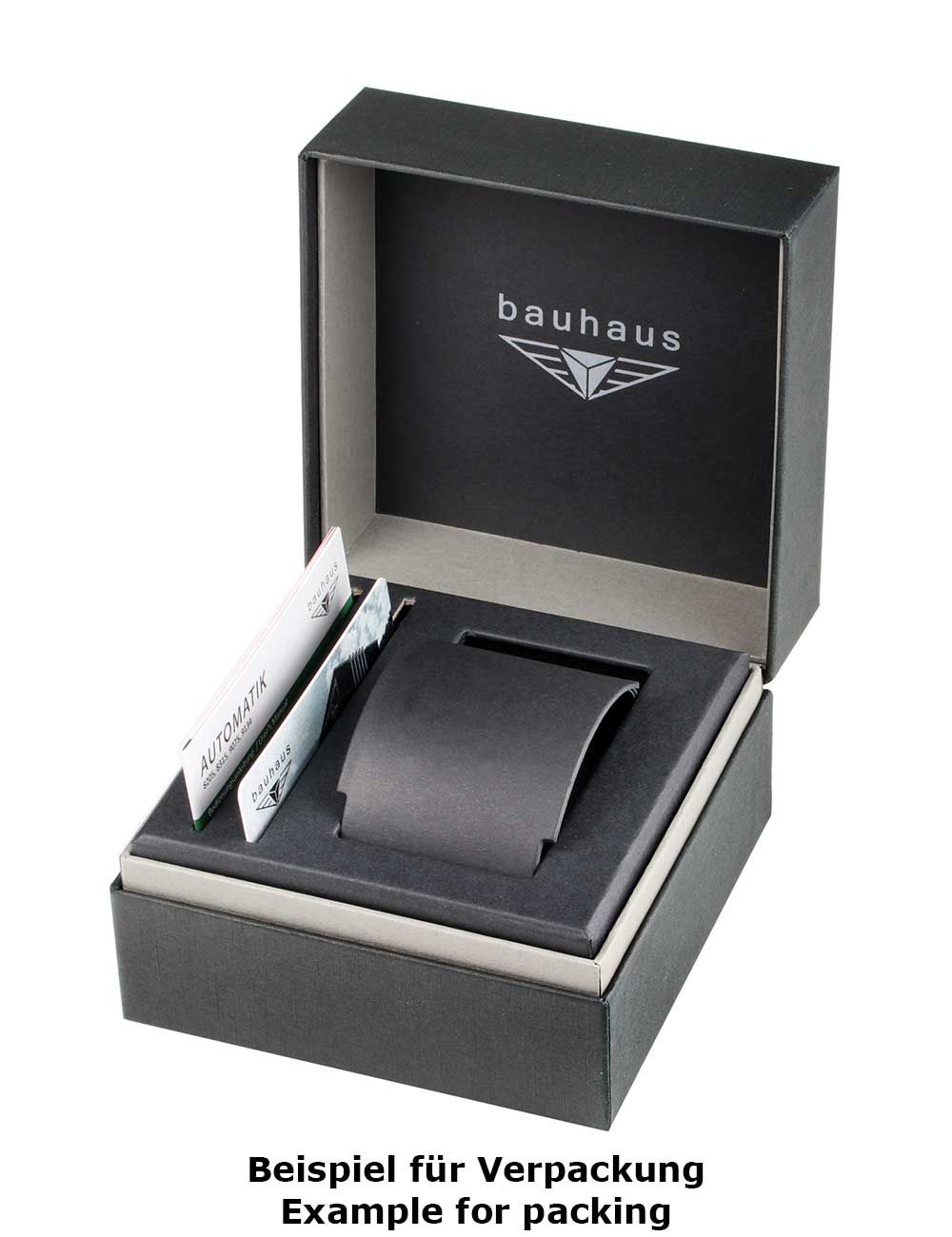 Bauhaus 2112-1 Herren Armbanduhr Classic Solar • Solarwerk Seiko VR43B • Gangreserveanzeige, Bild 2