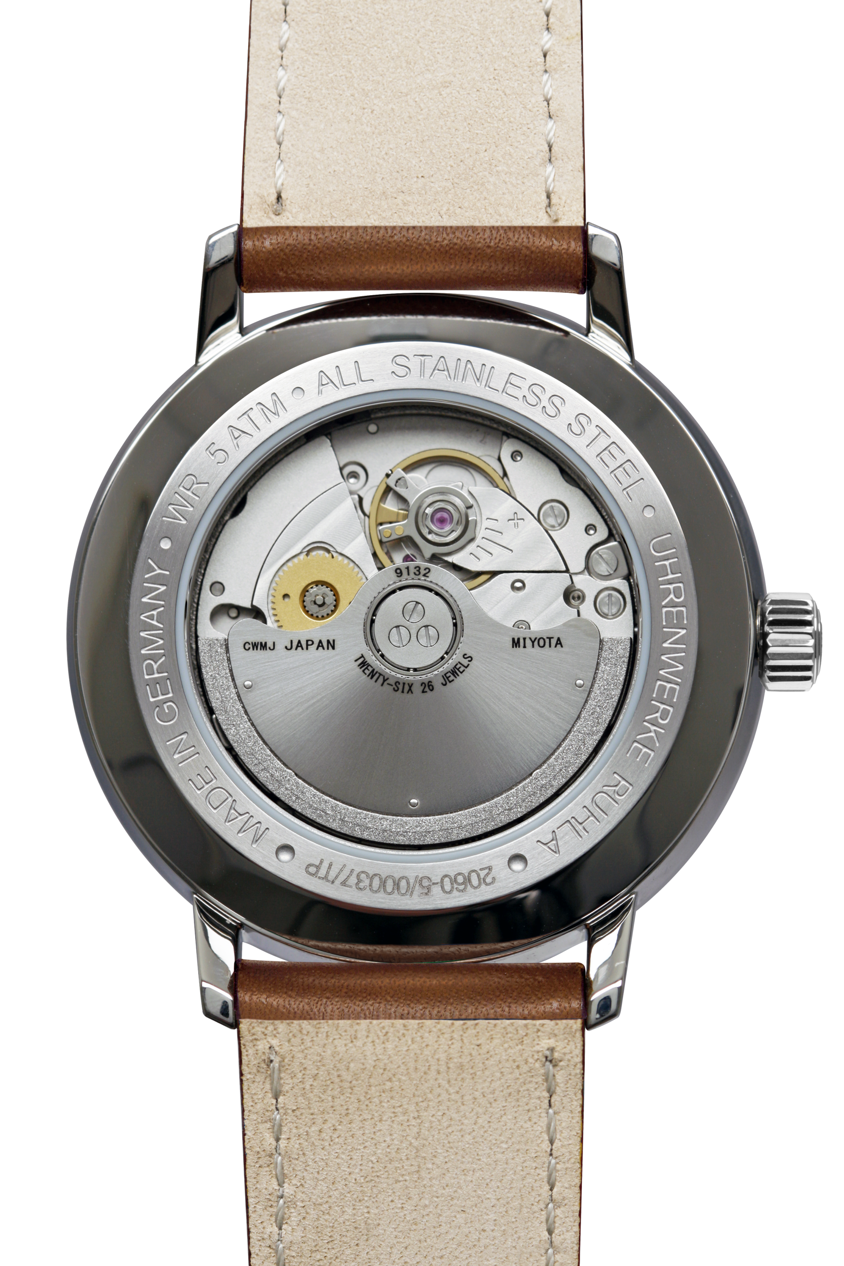 Bauhaus Dessau 2060-5 Herren Armbanduhr • Automatik mit Gangreserveanzeige • Made in Germany, Bild 3