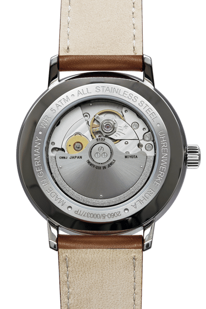 Bauhaus Dessau 2060-5 Herren Armbanduhr • Automatik mit Gangreserveanzeige • Made in Germany, Bild 3
