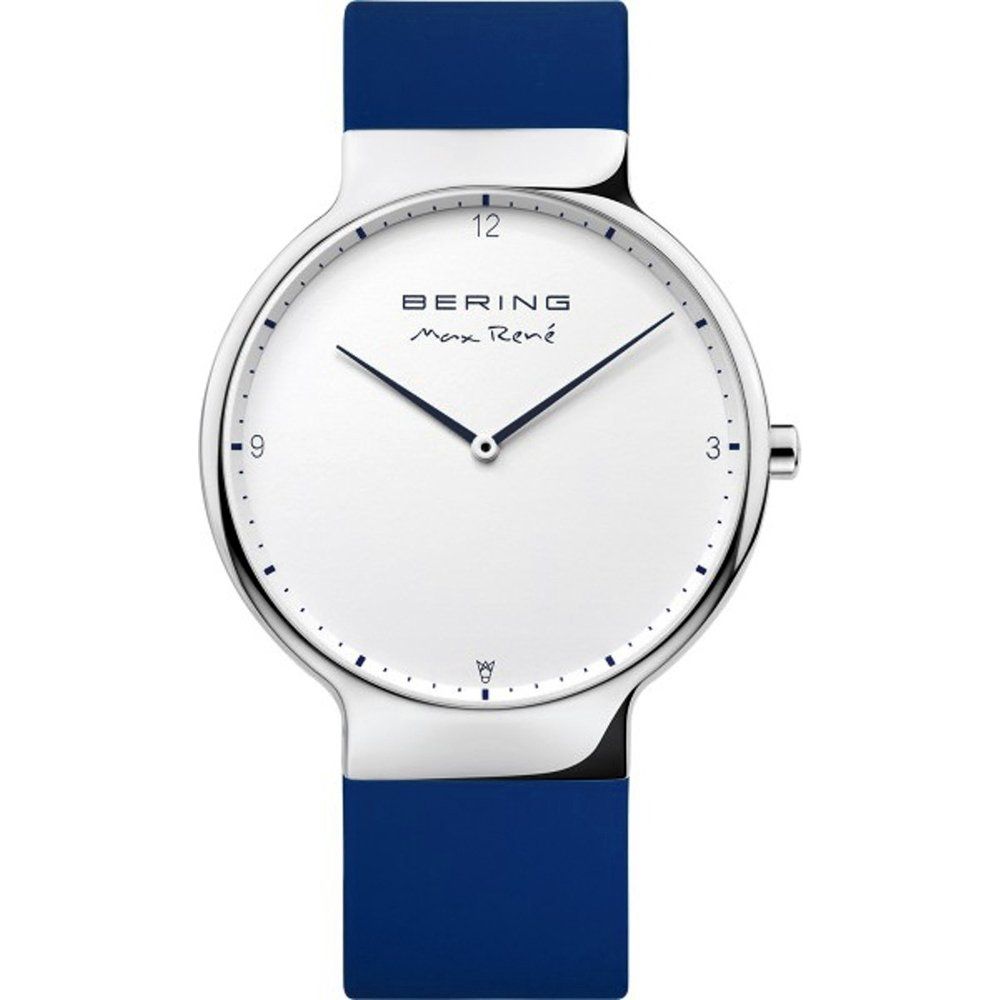 Bering Max René 15540-704 Herren Armbanduhr Weiß • Mineralglas • Dänisches Design