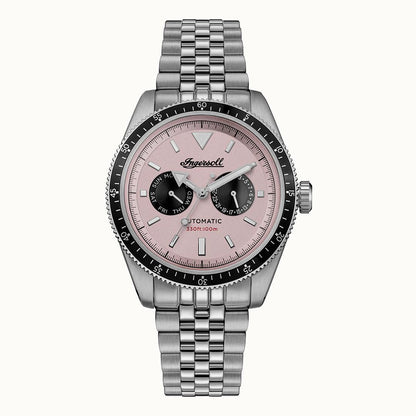 Ingersoll 1892 The Outlaw I17201 Herren Armbanduhr Rosa • Automatikwerk • Mineralglas