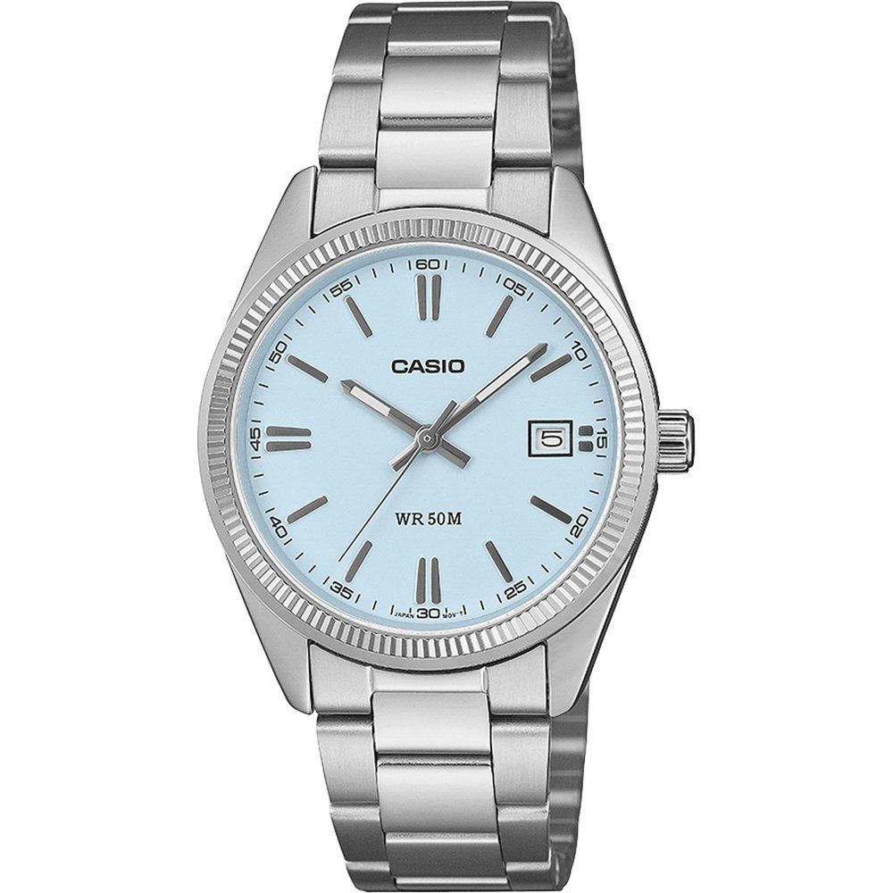 Casio Timeless UTP-1302PD-2A2VEF Damen Armbanduhr Blau • Mineralglas • 50-Meter-Wasserdichtigkeit