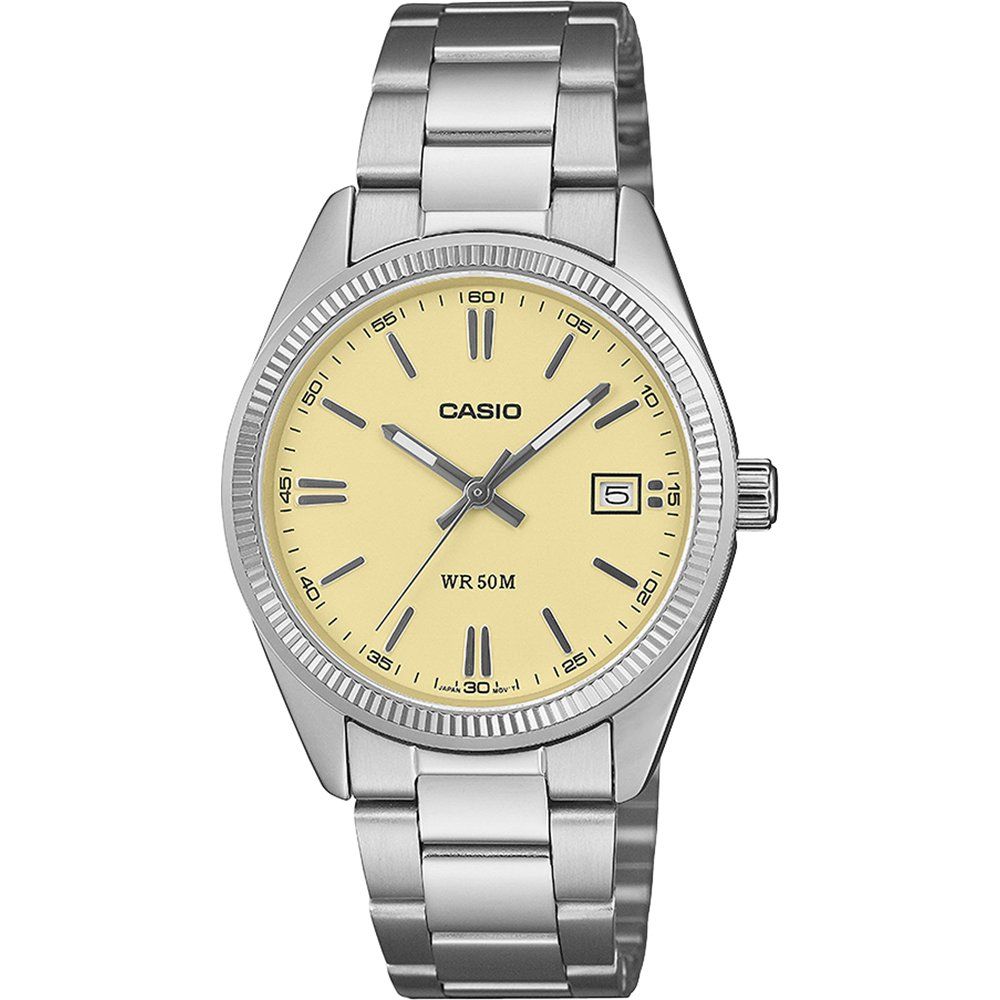 Casio Timeless UTP-1302PD-9AVEF Herren Armbanduhr Goldfarben • Mineralglas • Datum & 5 ATM