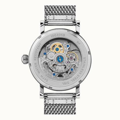 Ingersoll 1892 The Herald I00405B Herren Armbanduhr Silber • Skelettiertes Automatikwerk • Mineralglas, Bild 5