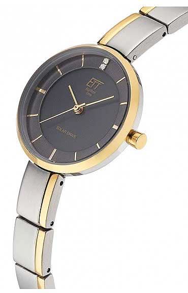 Eco Tech Time Basic ELS-12151-52M Damenuhr • Solar-Funk • Titan