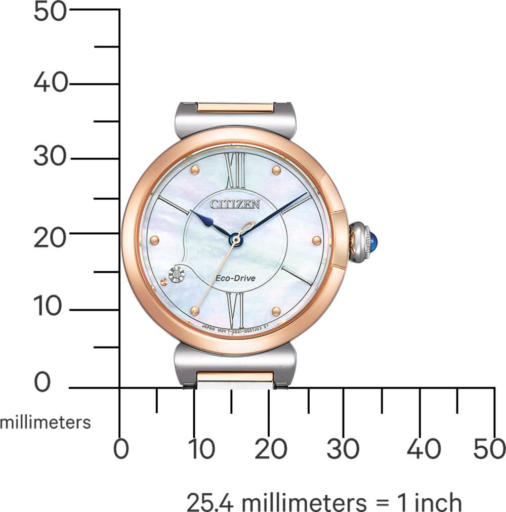Citizen L EM1074-82D Damenuhr • Eco-Drive Solar • Saphirglas