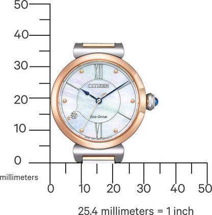 Citizen L EM1074-82D Damenuhr • Eco-Drive Solar • Saphirglas