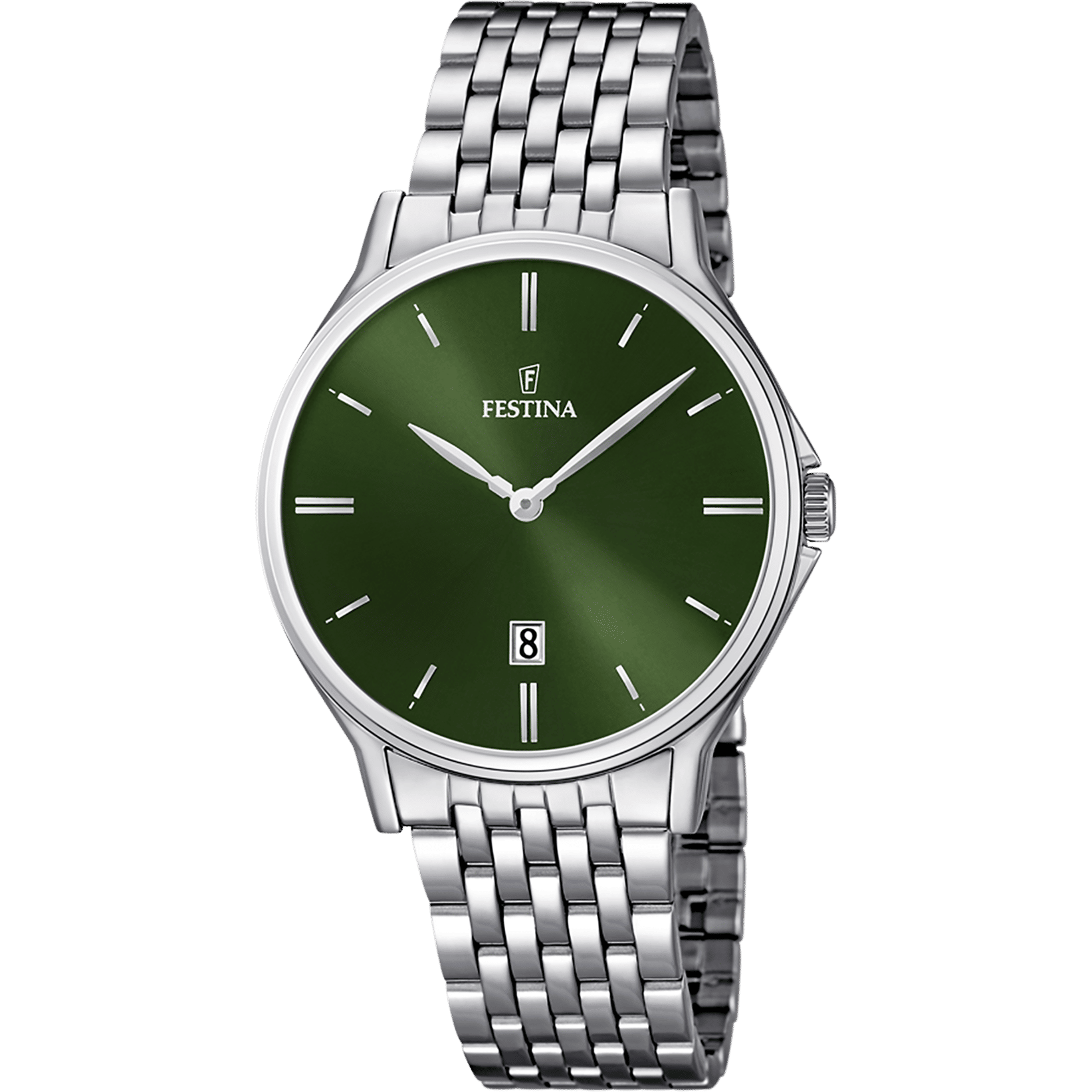 Festina F16744/5 Herrenuhr Grün • Miyota Quarzwerk • Mineralglas