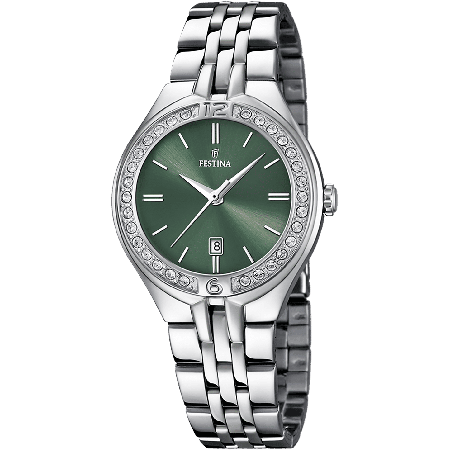Festina Mademoiselle F16867/7 Damen Armbanduhr Grün • Mineralglas • 5 ATM Wasserdicht