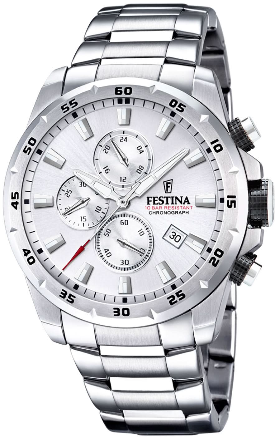 Festina Chrono Sport F20463/1 Herrenuhr • Sportliches Chronographen-Design • Robustes Edelstahlgehäuse