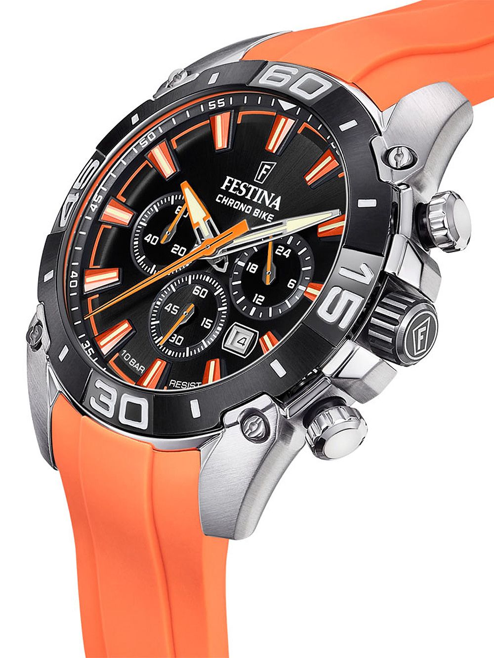 Festina Chrono Bike F20544/5 Herrenuhr Schwarz • Mineralglas • Sportlicher Chronograph, Bild 2