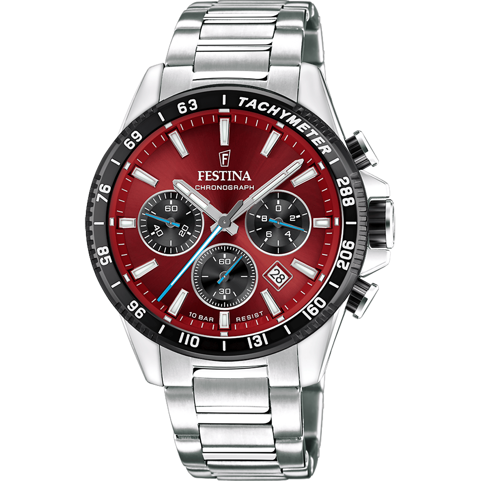 Festina Timeless Chronograph F20560/7 Herrenuhr Rot • Chronograph • Miyota Quarzwerk