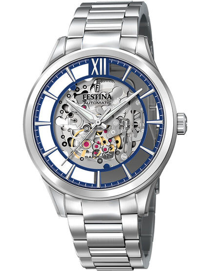 Festina Automatic F20630/3 Herrenuhr Silber • Miyota 8N24 Automatikwerk • Saphirglas