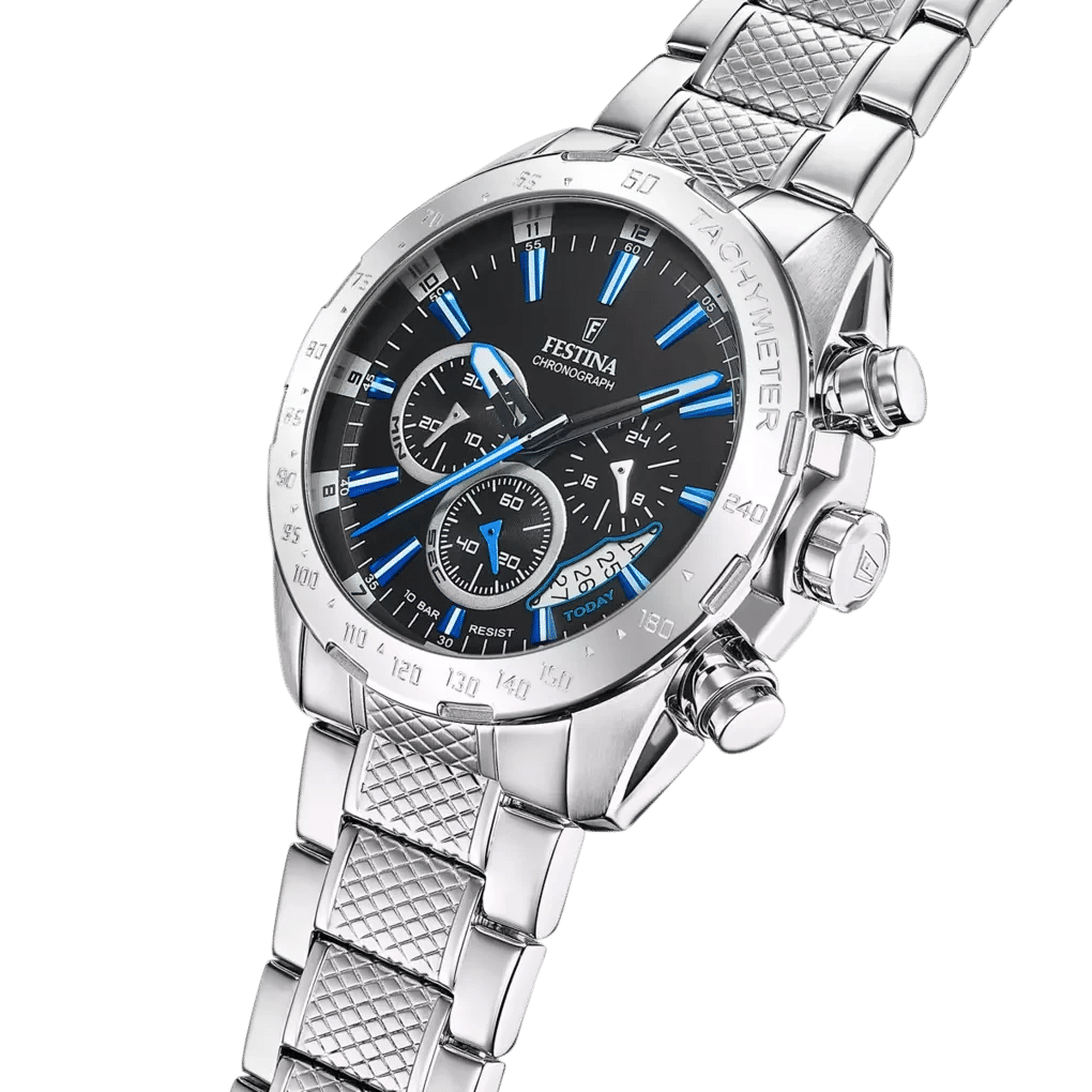 Festina Timeless Chronograph F20668/6 Herrenuhr • Edelstahl • Quarzwerk