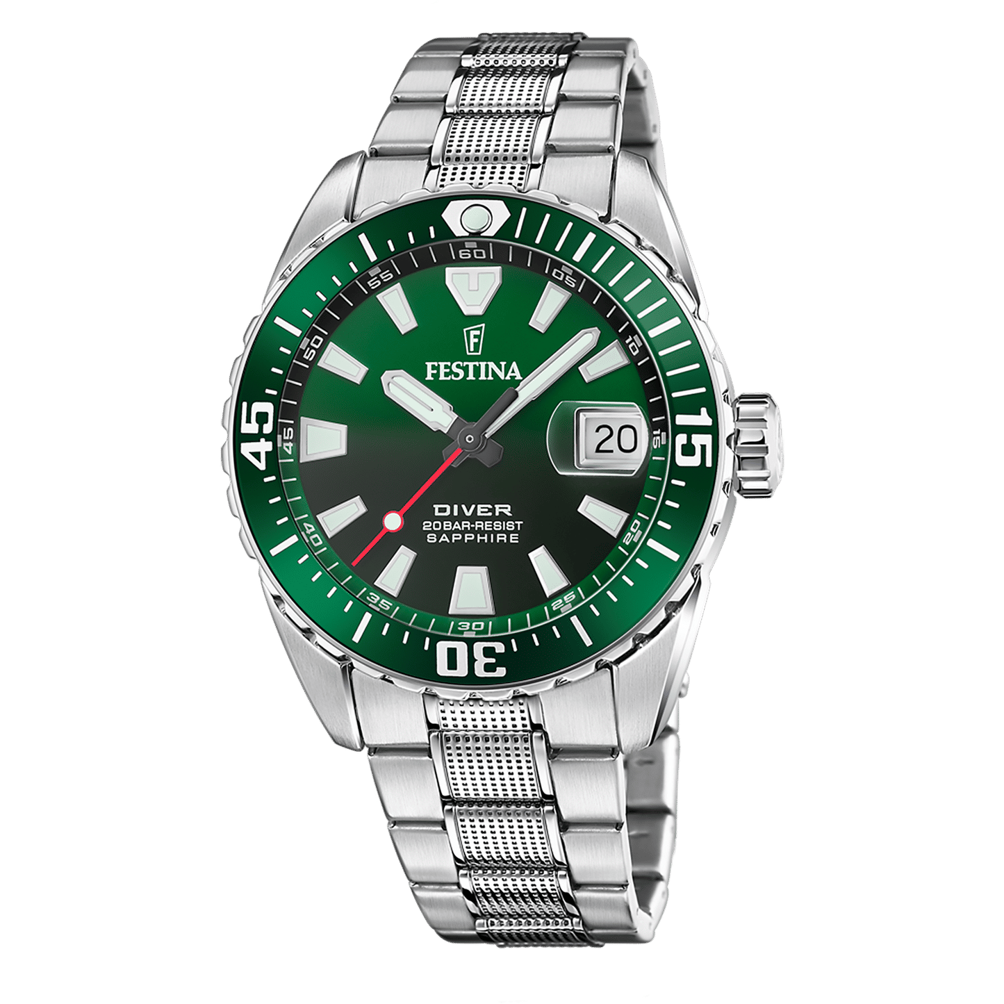 Festina F20669/2 Herrenuhr The Originals Diver Saphire • Saphirglas • 20 ATM Wasserdicht