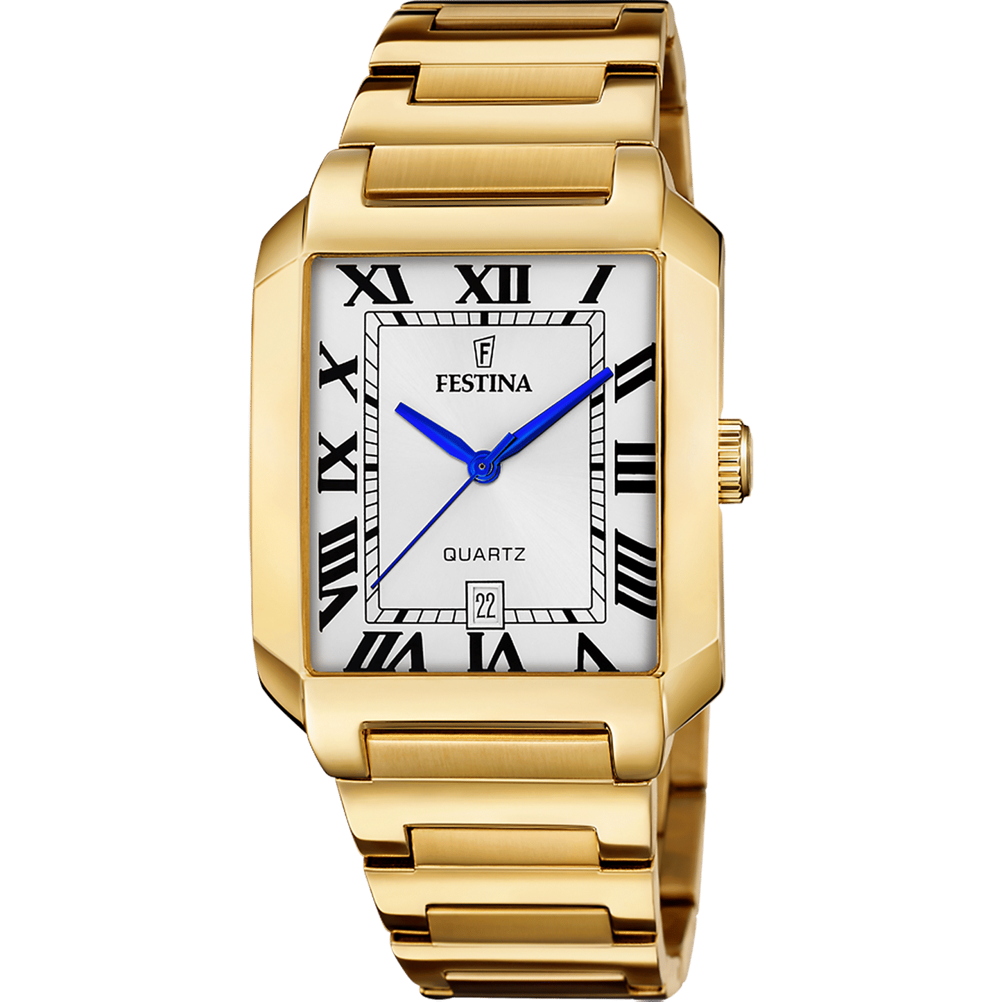 Festina F20678/1 Herrenuhr Silber • Quarzwerk • Eckiges Gehäuse