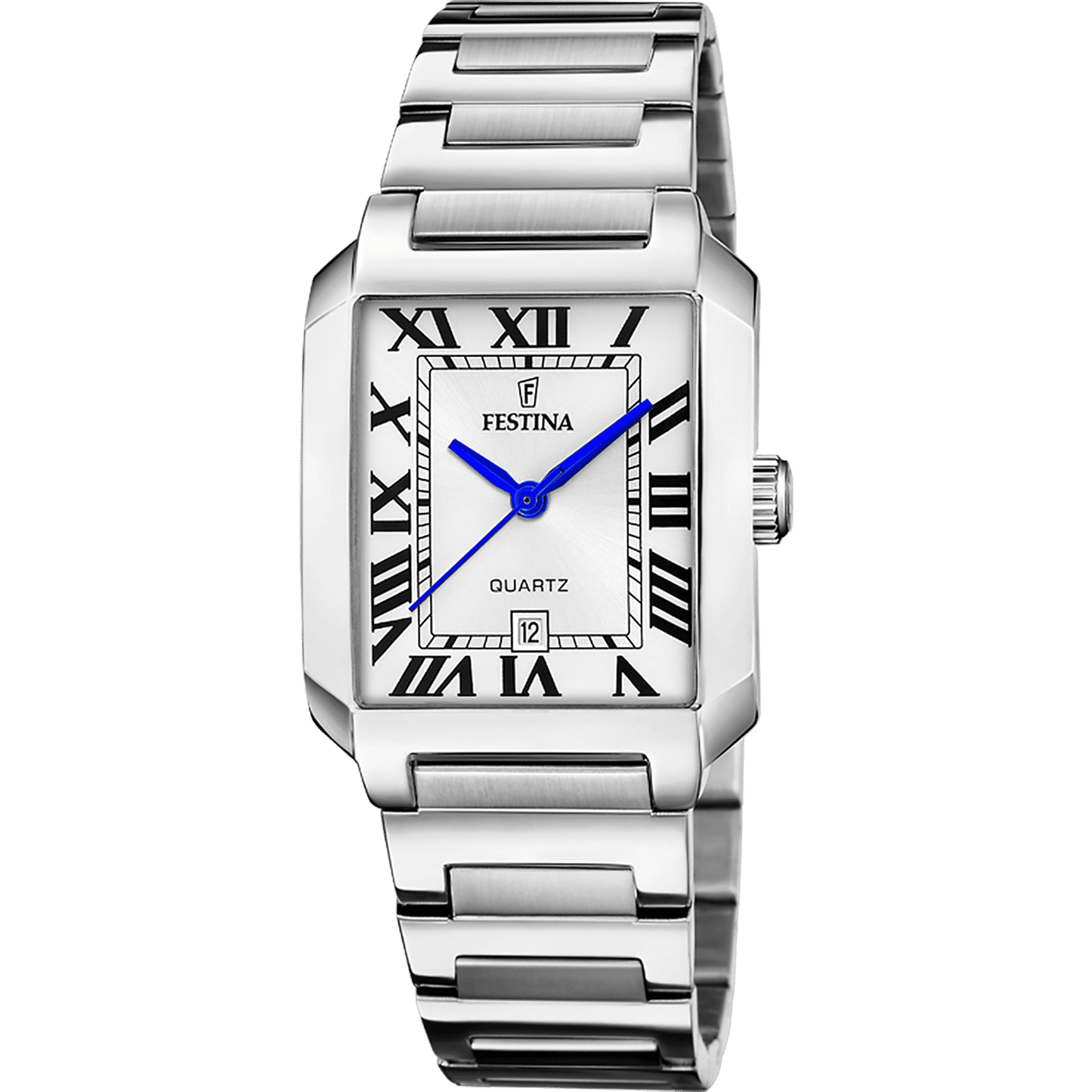 Festina On the Square F20679/1 Damenuhr Silber • Quarzwerk • Mineralglas