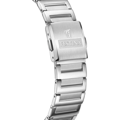 Festina On the Square F20679/1 Ladies' Watch • Striking Rectangular Design • Stainless Steel