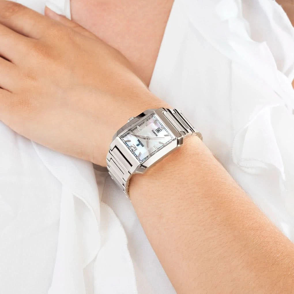 Festina On the Square F20679/1 Ladies' Watch • Striking Rectangular Design • Stainless Steel