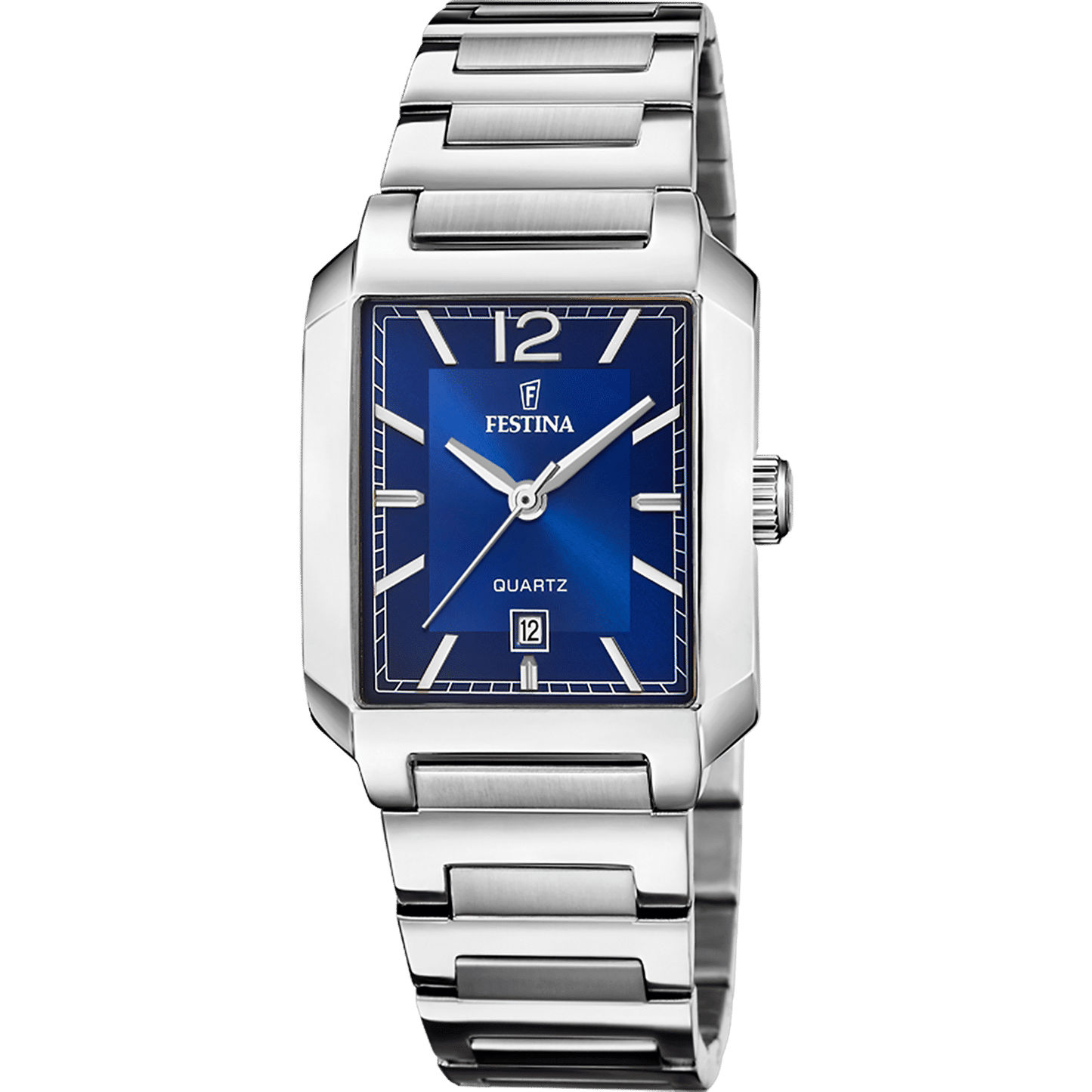Festina F20679/3 Damenuhr Quarz Eckig Blau • Eckiges Gehäuse • 5 ATM Wasserdicht