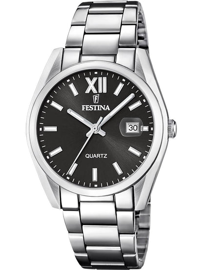 Festina Classics F20683/6 Herren Armbanduhr Schwarz • Miyota Quarzwerk • Mineralglas