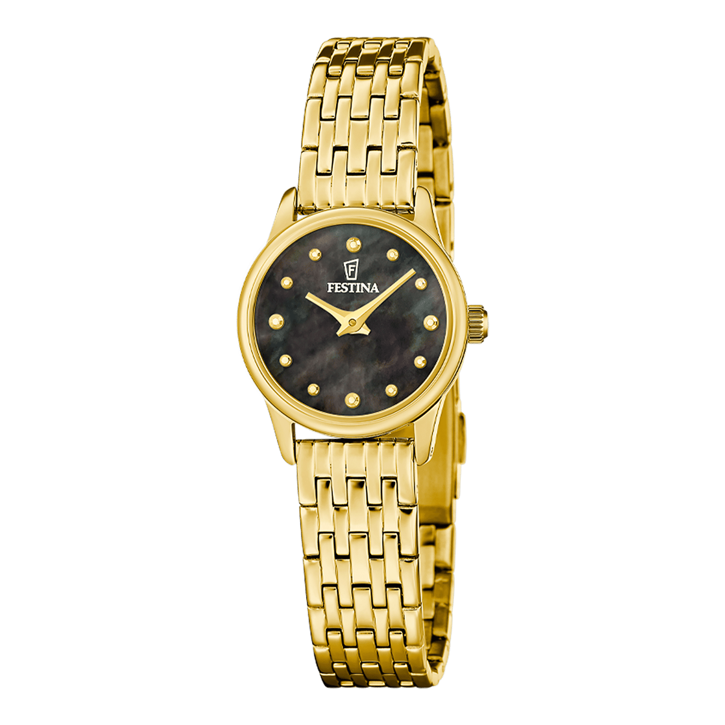Festina Mademoiselle F20750/6 Damenuhr Schwarz • Edelstahlarmband • 5 ATM Wasserdicht