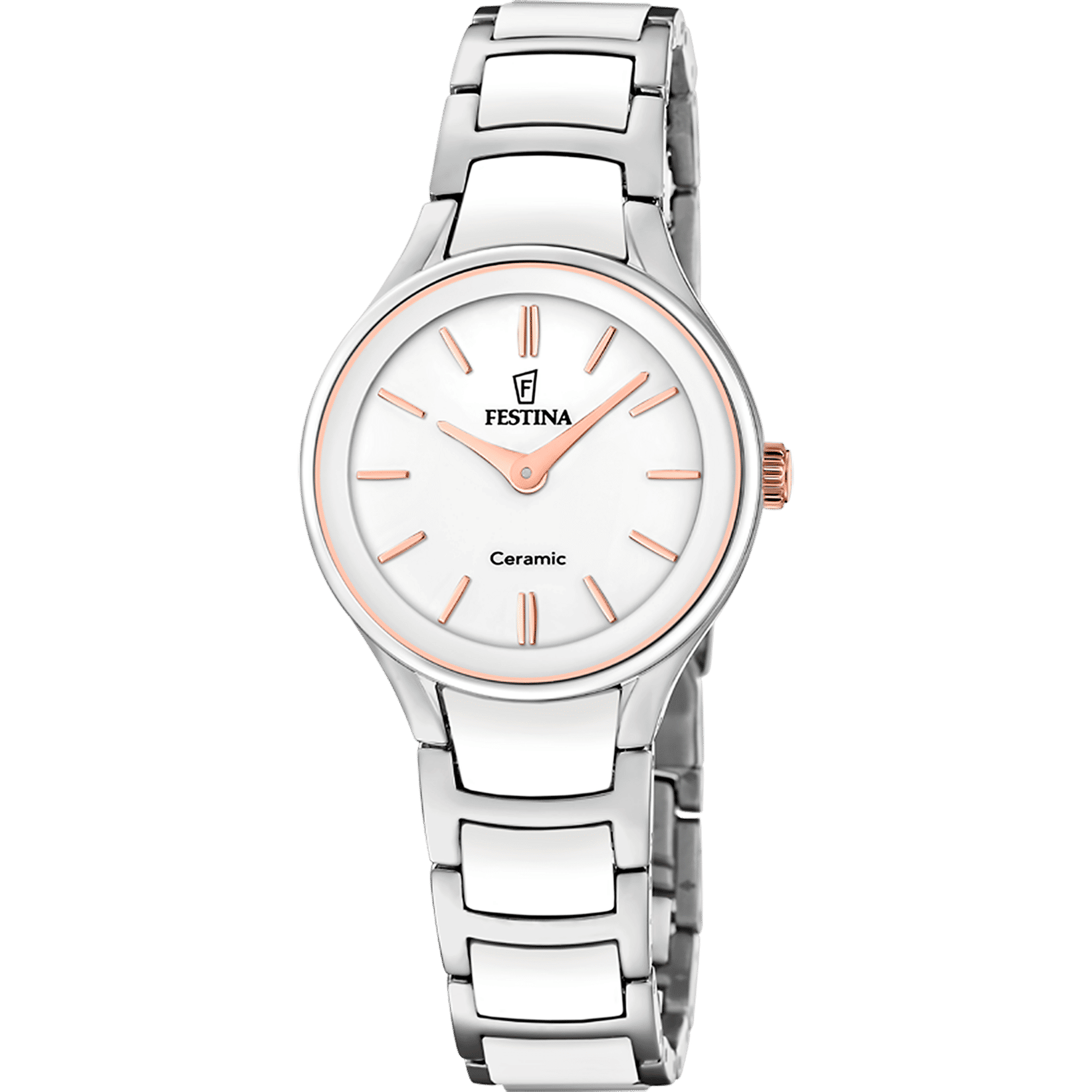 Festina F20752/1 Damenuhr Keramik Weiß • Quarzwerk • 5 ATM