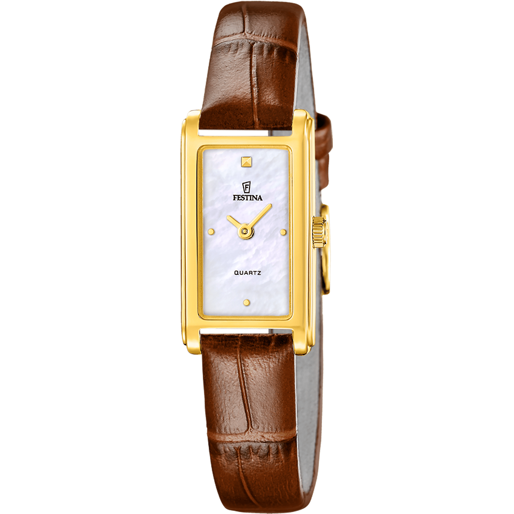 Festina Mademoiselle F20770/2 Damenuhr • Lederarmband • Mineralglas