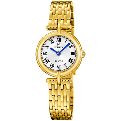 Festina Mademoiselle F20790/1 Damenuhr Goldfarben • Quarzwerk • Mineralglas