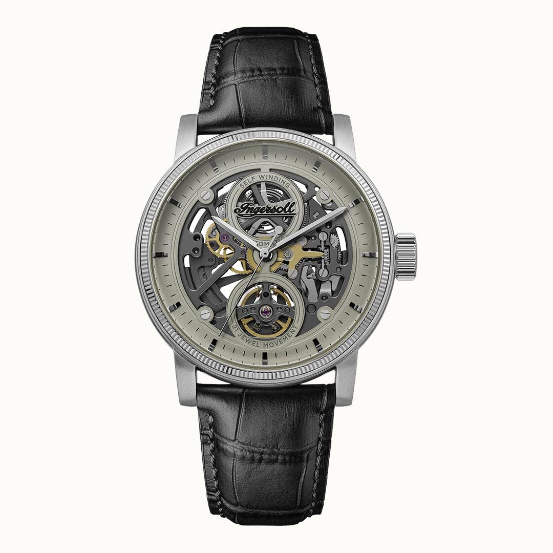 Ingersoll 1892 The Guy I17501 Herren Armbanduhr Grau • Automatikwerk • Mineralglas