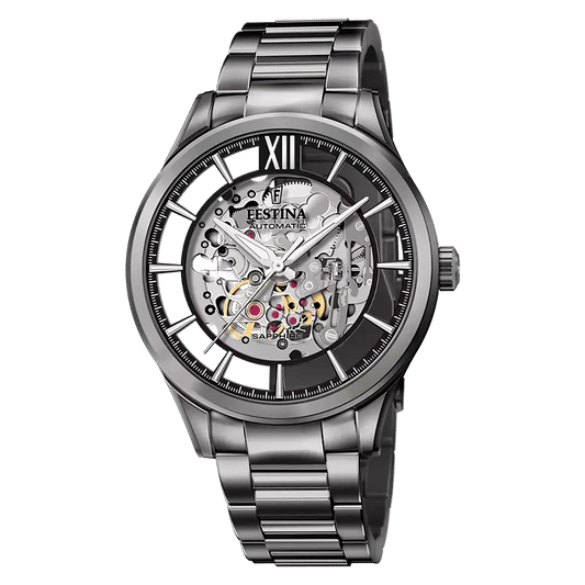 Festina F20632/1 Herr Automatisk Skelett • Safirglas • MIYOTA Automatiskt Urverk