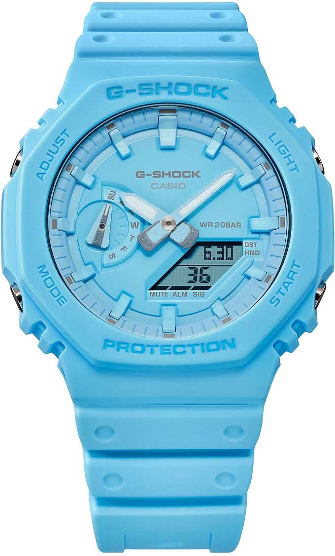 Casio G-Shock GA-2100-2A2ER Herrenuhr • Carbon Core Guard • Schockresistent