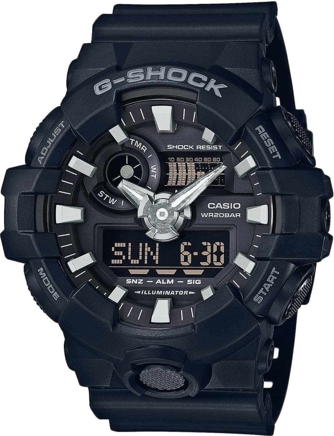 Casio G-SHOCK GA-700-1BER Herrenuhr • Extreme Stoßfestigkeit • Weltzeitfunktion