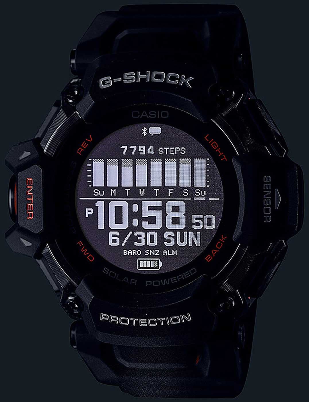 Casio G-Shock GBD-H2000-1AER Herrenuhr • Smarte Funktionen • Tough Solar