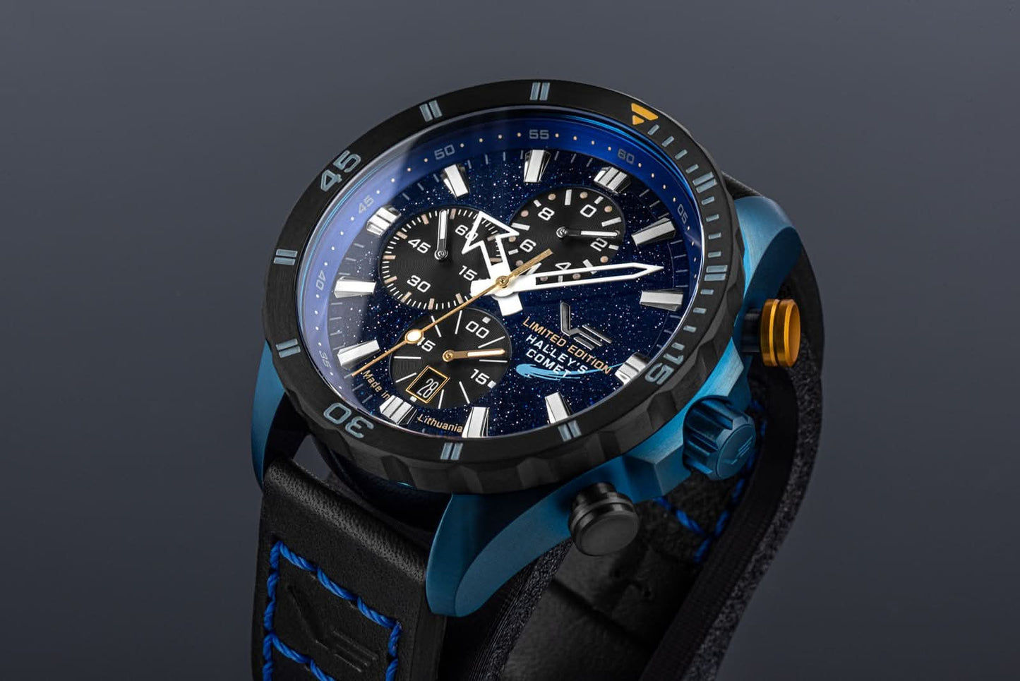 Vostok Europe Halley's Comet 6S10-320E694 Herrenuhr • Aventurin-Zifferblatt • 20 ATM