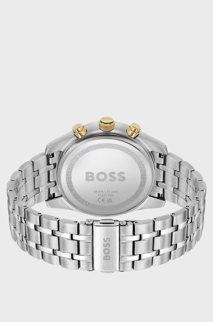 BOSS Skytraveller 1514195 Herren Armbanduhr Silber • Zweifarbiger Chronograph • Grünes Zifferblatt, Bild 3