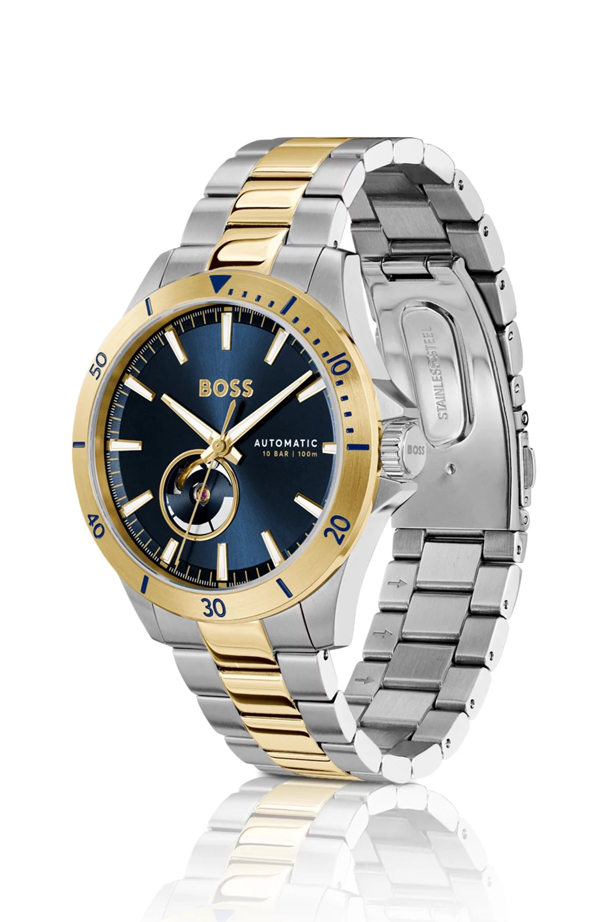 BOSS Troper 1514201 Herrenuhr Marineblau • Automatikwerk • Edelstahlgehäuse, Bild 3