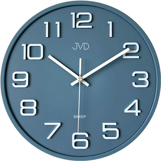 JVD Wall Clock 31x31 cm Plastic • Silent Movement • Modern Design