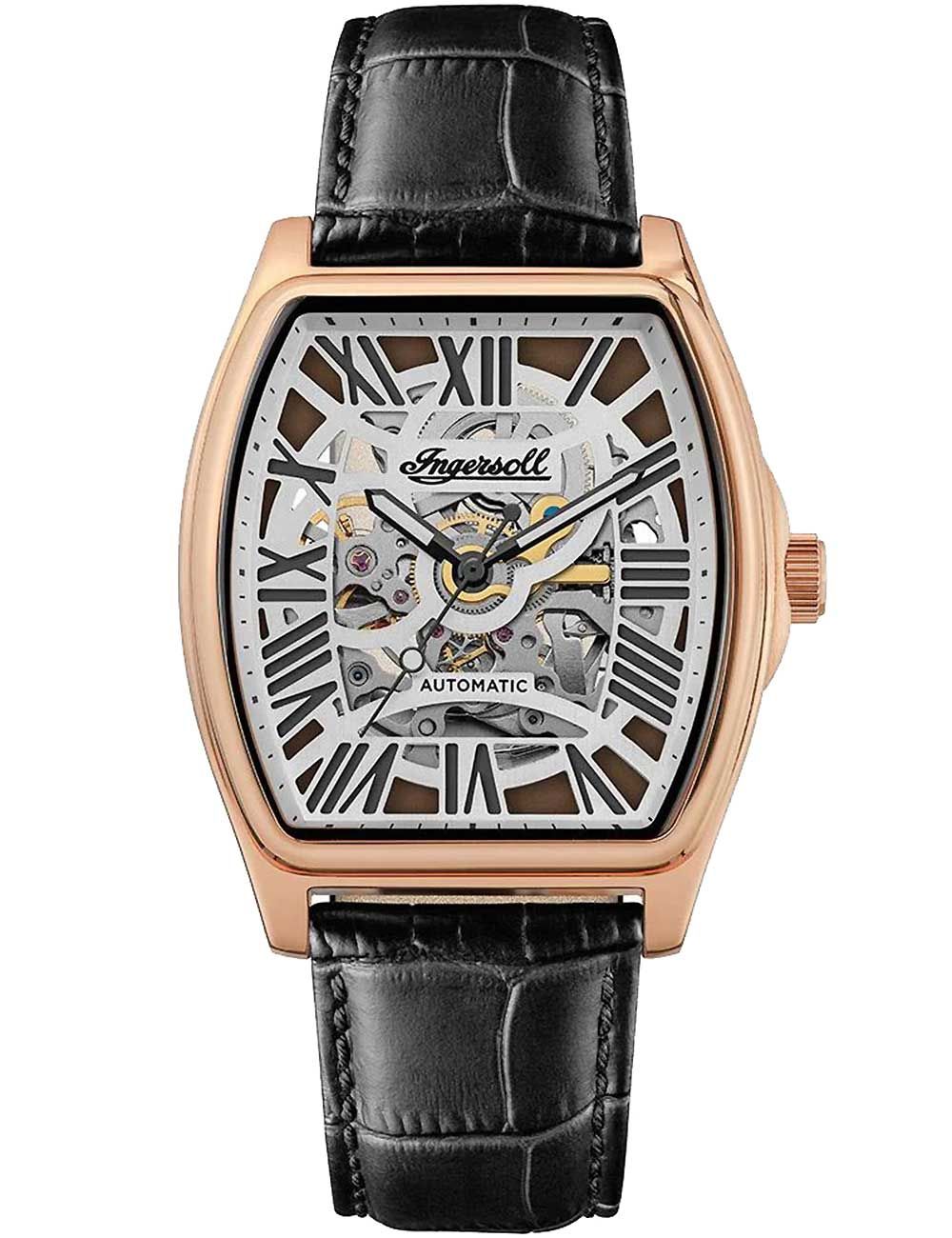 Ingersoll The California I14201 Herrenuhr Roségold • Skelett-Automatik • Sichtboden