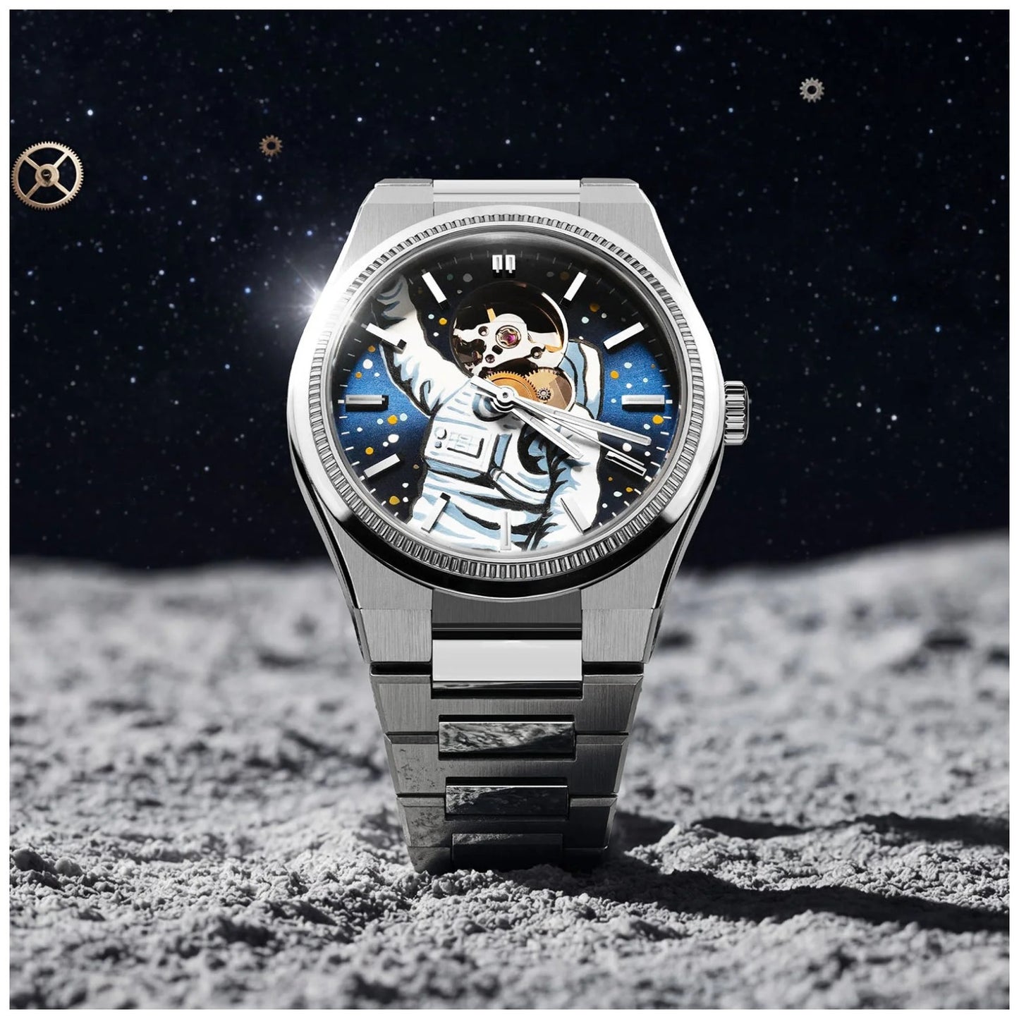Festina x IFL Watches Astronaut F20053/2S Herren Armbanduhr • Handbemaltes Zifferblatt • Swiss Automatic, Bild 5