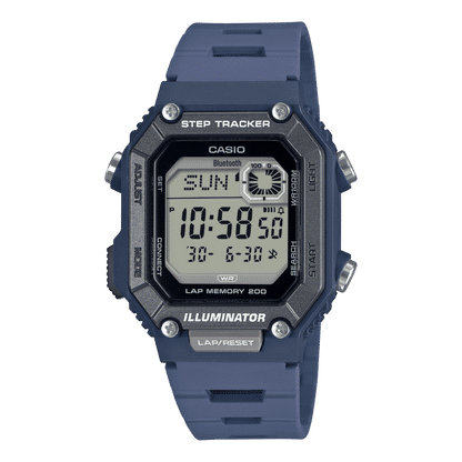 Casio WS-B1000-2AVEF Herren Armbanduhr Blau • Bluetooth Schrittzähler • 10 ATM Wasserschutz