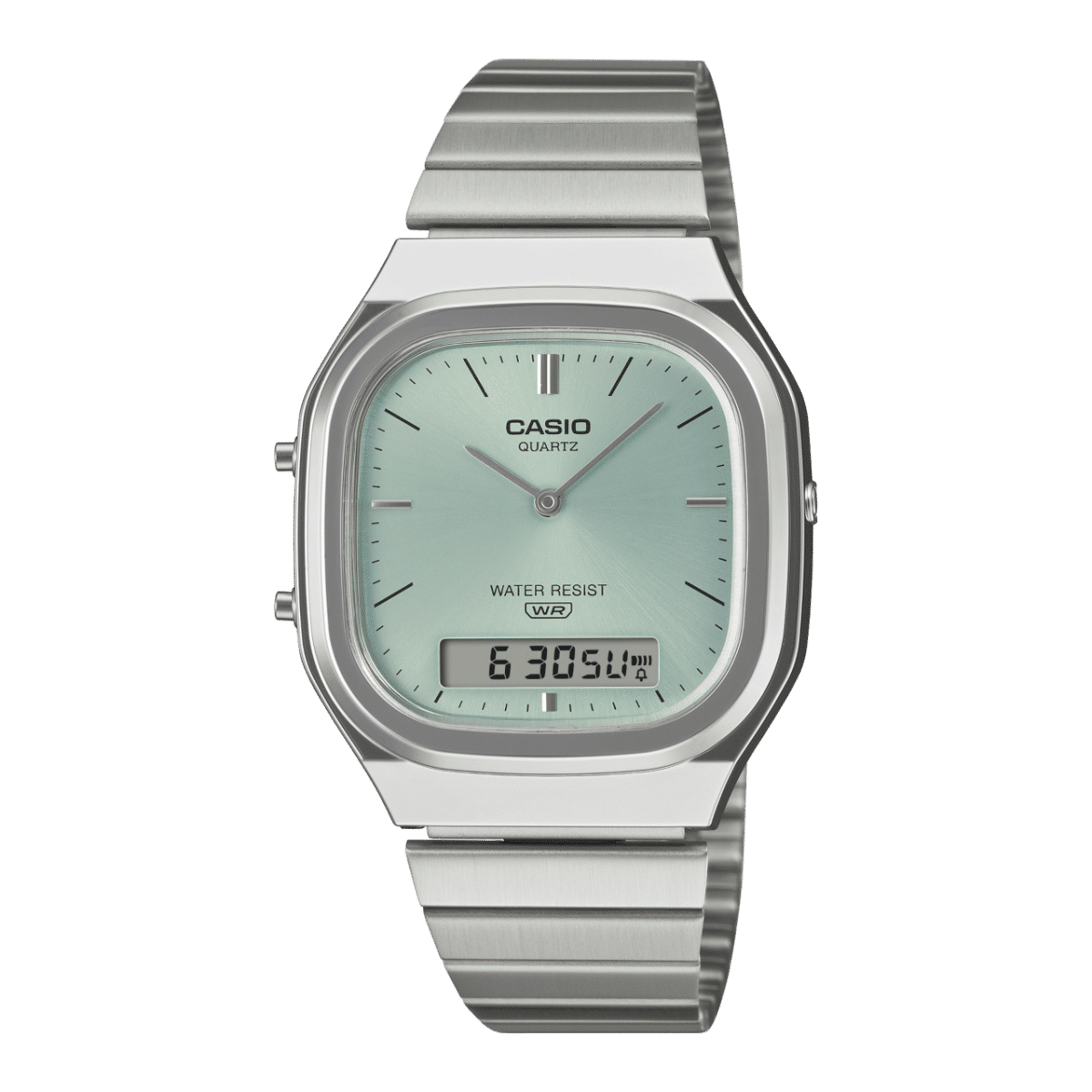 Casio Vintage AQ-240E-2AEF Armbanduhr Hellblau • Analog-Digital • Retro-modern