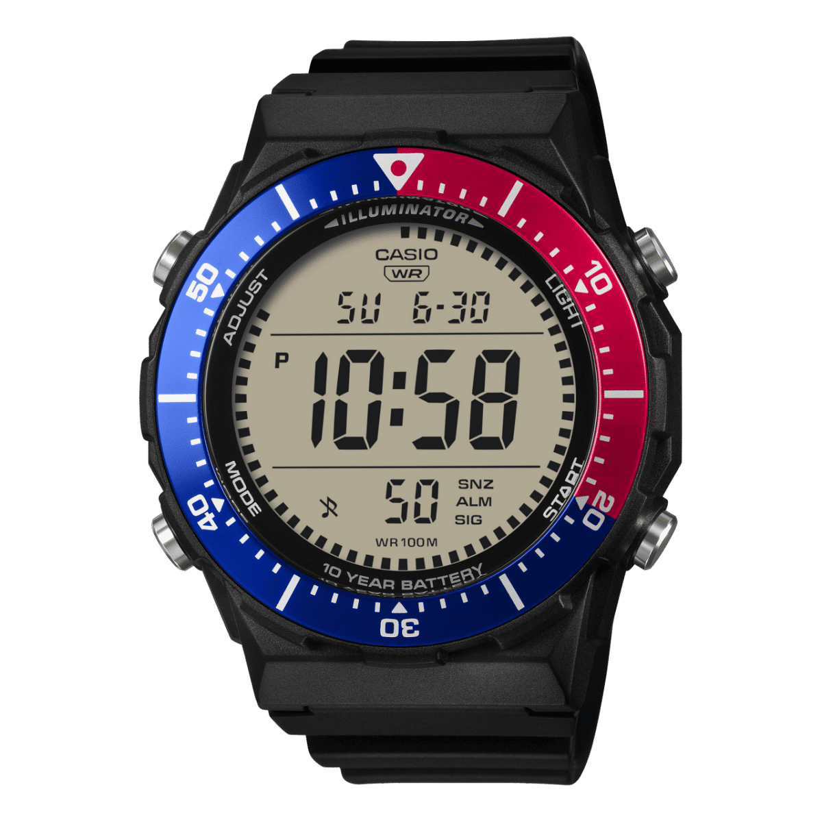 Casio Timeless AE-1700H-1A2VEF Herren Armbanduhr Schwarz • 100m Wasserdicht • 10 Jahre Batterielaufzeit