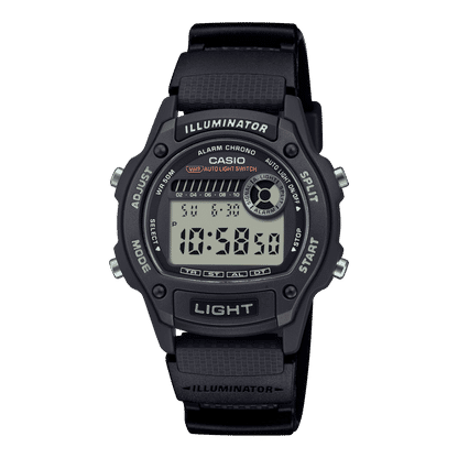 Casio Timeless W-220H-1AVEF Herrenuhr • Weltzeit & Stoppuhr • 5 bar wasserdicht
