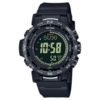 Casio PRW-35Y-1BER PRO TREK Herrenuhr Schwarz • Tough Solar & Multiband 6 • Digitaler Kompass & Höhenmesser